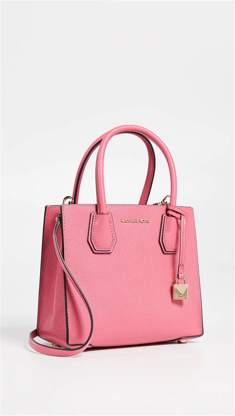 michael kors mercer medium messenger soft pink|Michael Kors Mercer Medium Saffiano Leather Messenger .